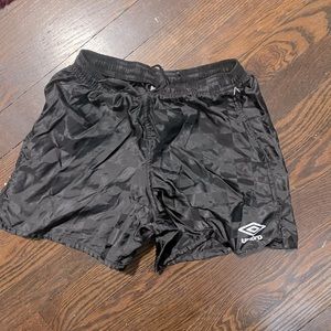 Black checkered umbro shorts